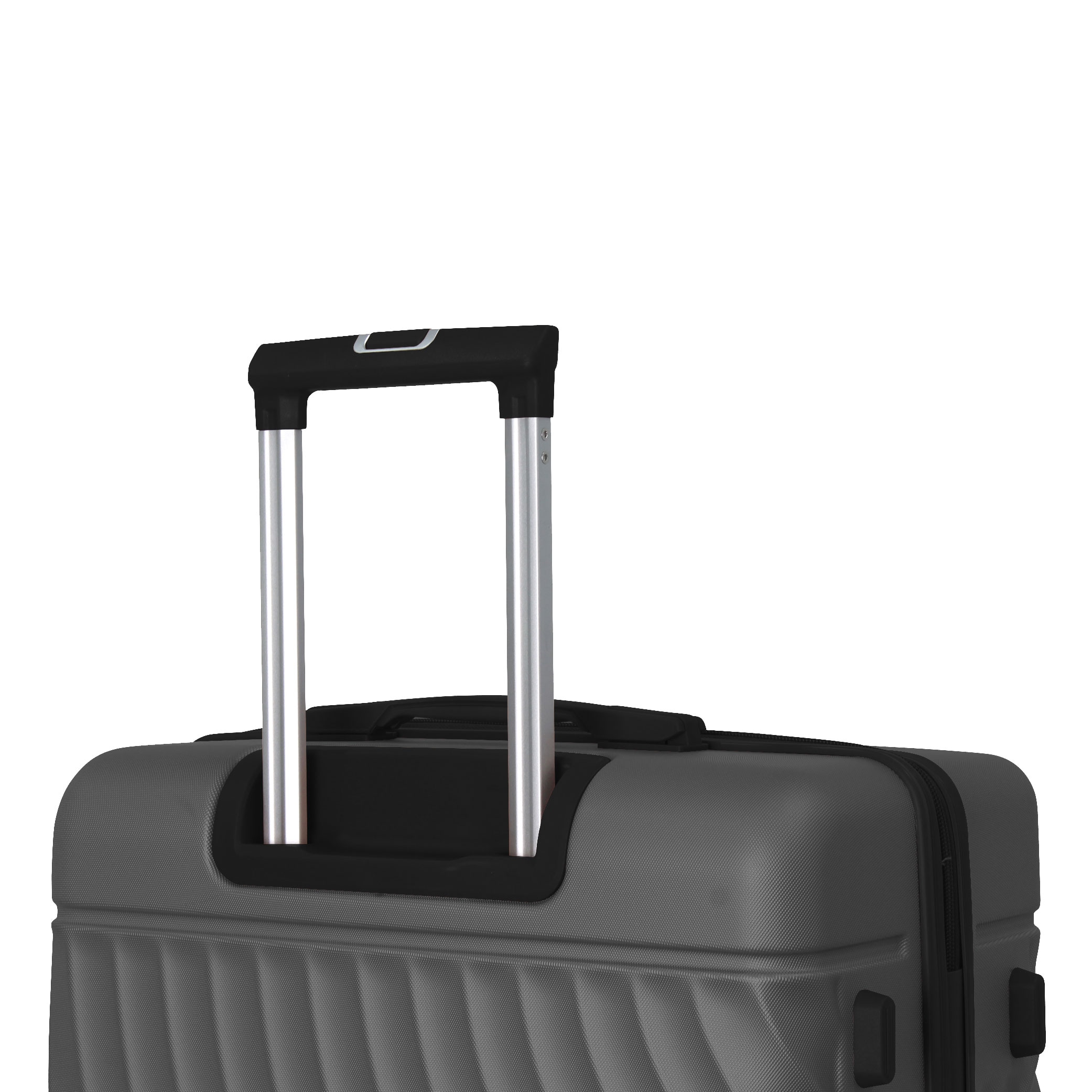 Luggage Sets ABS Hardshell 3pcs Luggage, Lightweight Durable Suitcase Sets Spinner Wheels Suitcase With TSA Lock 20''24''28'' Available(Grey Ash)_voghion.com